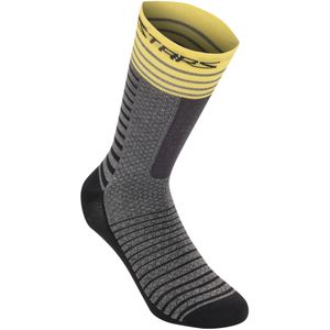 Alpinestars Drop Socken 19 Mid Gray Yellow