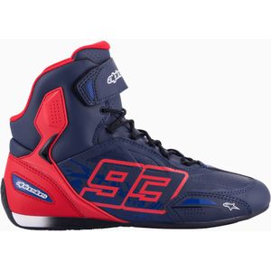 Alpinestars Austin-Motorrad-Schuhe Night Navy B Red Sodalite Blue, Größe: 9.5
