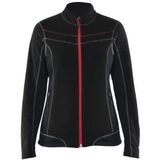Microfleecevest Dames High Vis 4924 - zwart/rood