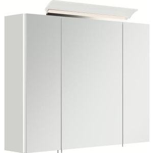 Spiegelkast Novelty 80 cm Wit met LED-Acryllamp