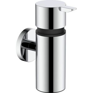 Zeeppompje/dispenser keramiek lichtblauw/zilver 7 x 17 cm | Fun en Feest