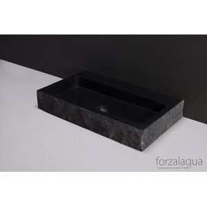 Forzalaqua Wastafel Taranto 50 x 30 cm Graniet Gekapt