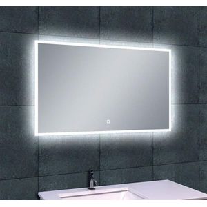 Spiegel Quadro dimbare LED verlichting 100 x 60 cm incl. verwarming