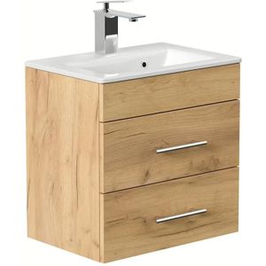 Ondiep Badmeubel Reno 50 cm Eiken