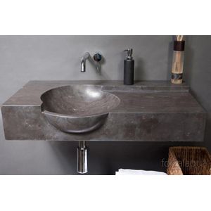 Forzalaqua Wastafel Laguna 80 x 40 cm Hardsteen