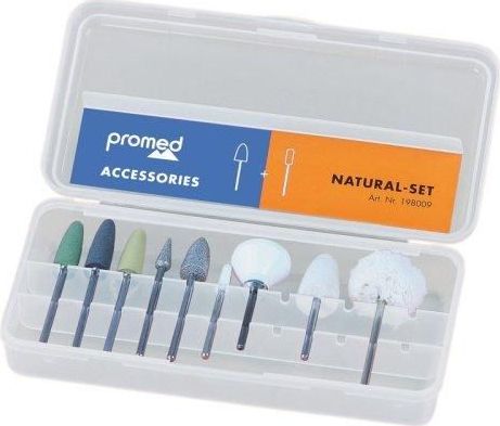 Manicure Set - 9 Opzetstukken - Voor Natuurlijke Nagels - Kunststof Bithouder