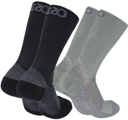 OS1st FS4 - Compressiekousen - Grijs - Merinowol - Hielspoor - Ademend - Vochtregulerend