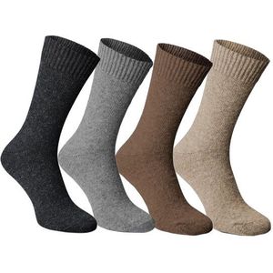 Fellhof Alpaca Sokken Dun - Donkerbruin
