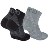 OS1st - FS4 - Korte Compressiekousen - Grijs - Merinowol - Hielspoor