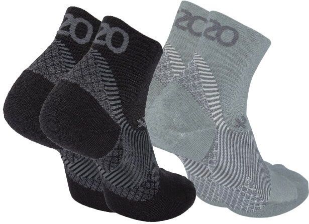 OS1st - FS4 - Korte Compressiekousen - Grijs - Merinowol - Hielspoor