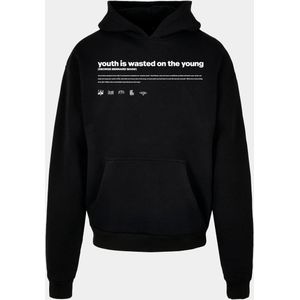 Lost Youth Sweatshirt 'Influenced'  zwart / wit