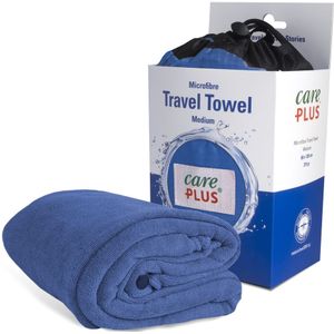 Care Plus Travel Towel Microfibre Medium - Blauw