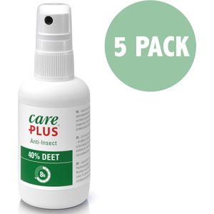 5x Care Plus Deet 40% spray 100 ml - Voordeelverpakking