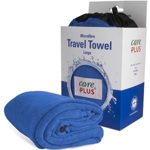 Care Plus Travel Towel Microfibre Large - Blauw