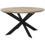 The Outsider Tuintafel Rond Ø 135 Cm Merry Acaciahout Kruispoot - The Outsider - HUISTUIN Design
