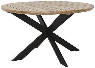 The Outsider Tuintafel Rond Ø 135 Cm Merry Acaciahout Kruispoot - The Outsider - HUISTUIN Design