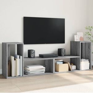 Tv-Meubelen 2 St Bewerkt Hout Kleurig - Grijs sonoma - 75x30x50 cm