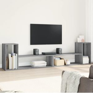 Tv-Meubelen 2 St Bewerkt Hout Kleurig - Grijs sonoma - 100x30x50 cm