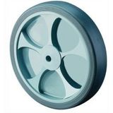 BS Rollen Ersatzrad Gummi grau Rollenlager Ø 100 mm 110 kg - B44.101