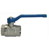 Riegler Messingkugelhahn valve line Handhebel blau MS vernickelt IG/IG G 2 - 115718