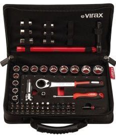 VIRAX Kit Armaturenmutternschlüssel, Durchgangssteckschlüssel 51 Stk - 310410