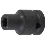 BGS Kraft-Steckschlüssel-Einsatz Sechskant Antrieb Innenvierkant 12,5 mm (1/2") SW 8 mm - 5205-8