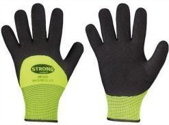 STRONGHAND Kälteschutzhandschuhe Mallory / Black schwarz / gelb EN 388 EN 511 PSA II Gr. 10 - 0249-10H