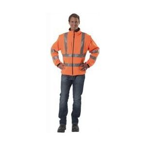 ASATEX Warnschutz-Softshelljacke PREVENT orange Größe M - 8060O/M