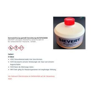 SIEVERT Lötwasser MaxSieFlux Zink Pro 320 ml für vorbewitterten Titanzink - 427301