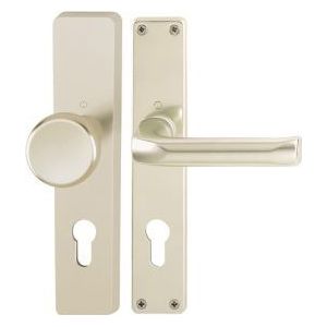 HOPPE Langschildgarnitur London 54/227/202SP/113 Alu. F2 PZ 72mm DIN L/R - 6271365