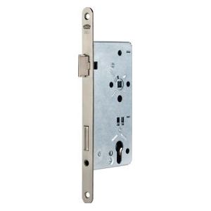 BKS Haustür-Einsteckschloss 0024 PZW 24/65/92/10mm DIN R silber rd - B-00240-25-R-1