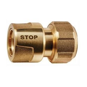 GEKA Schlauchstück plus-Stecksystem KTW Messing Schlauchgröße 13 mm - 46.1812.9