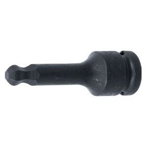 BGS Kraft-Bit-Einsatz Länge 75 mm Antrieb Innenvierkant 12,5 mm (1/2") Innensechskant mit Kugelkopf 10 mm - 5488-10