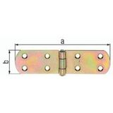 GAH Alberts Kistenband H 250 mm B offen 40 mm S 2,5 mm Stahl galvanisiert gelb verzinkt - 315702