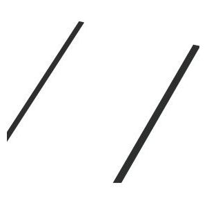 Günzburger Steigtechnik 2x Kunststoff-Auflage für Dachleiter Länge 1,96 m - 011211