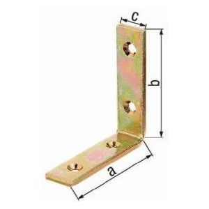 GAH Alberts Balkenwinkel L100 x 100 mm B.20 mm schmal Stahl roh - 333102