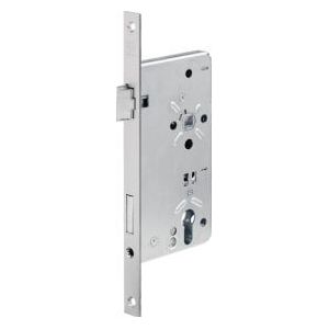BKS Haustür-Einsteckschloss 0024 PZW 24/65/92/10mm DIN R silber ktg - B-00240-34-R-1