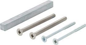 HOPPE Bef-set.Sertos GG-WC 60-65mm M5x75+4,0x70 4-KT.o.+8x100mm - 11509624