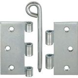 VORMANN Scharnier H.100 mm B.100 mm S.2,2 mm STA blau verz.gerollt stark ktg - 000614100Z
