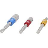 BRILLIANT TOOLS 1/4" Vierkant-Adapter-Satz 1/4" + 3/8" + 1/2" 3tlg. - BT053003