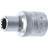 BGS Steckschlüssel-Einsatz Gear Lock Antrieb Innenvierkant 12,5 mm (1/2") SW 8 mm - 10208