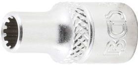 BGS Steckschlüssel-Einsatz Gear Lock Antrieb Innenvierkant 6,3 mm (1/4") SW 5 mm - 10105