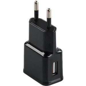 EU USB Oplader/Adapter Zwart 5V 2A
