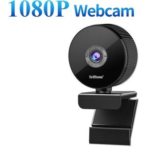 Wide Ange 110° 1080P FullHD Webcam USB Camera met Microfoon en  Privacy Cover (optioneel)