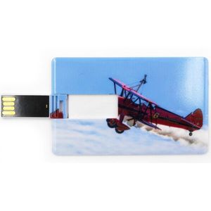 8/16/32GB USB Stick. Creditcard formaat. Vliegtuig
