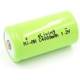 Oplaadbare C batterij. HR14 4000mAh NiMH 1.2V