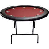 North Ronde Pokertafel Texas 8 Personen Rood