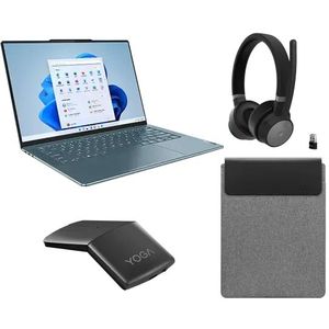 Lenovo Yoga Slim 7 14APU8 R5 16G 512G 11H + Yoga Mouse + Wireless ANC Headset + Yoga 14.5-inch Sleeve AMD Ryzen 5 7640S-processor 3,50 GHz tot 4,90 GHz, Windows 11 Home 64, 512 GB SSD TLC - YOGABUNDLENL7