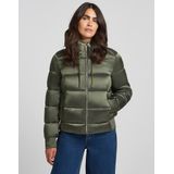 RESET - Genève - Dames Winterjas - Glanzende Ripstop Stof - Imitatie Dons