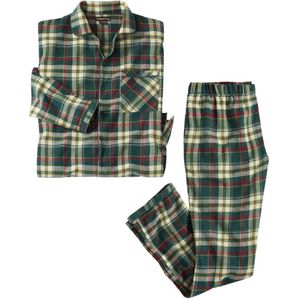 Atlas For Men Heren pyjama set met lange pyjama in geruite flanel